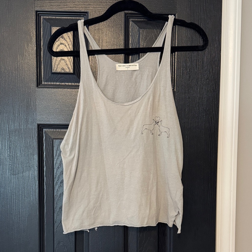 Urban Outfitters French Bulldog graphic tank M